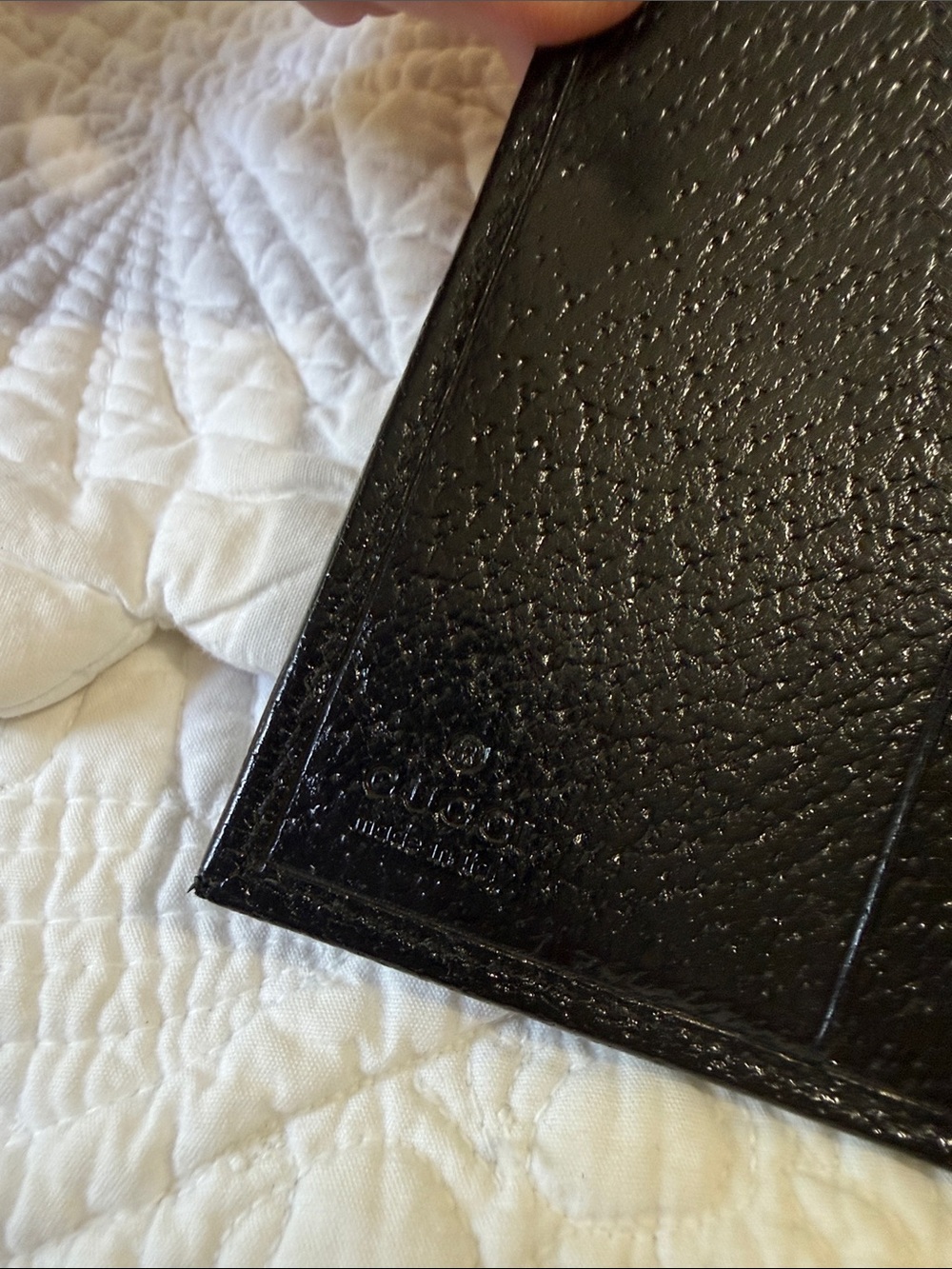 Gucci Vintage Pigskin Black Leather Women’s Wallet with Gucci G Silver Hardware - Picture 4 of 11